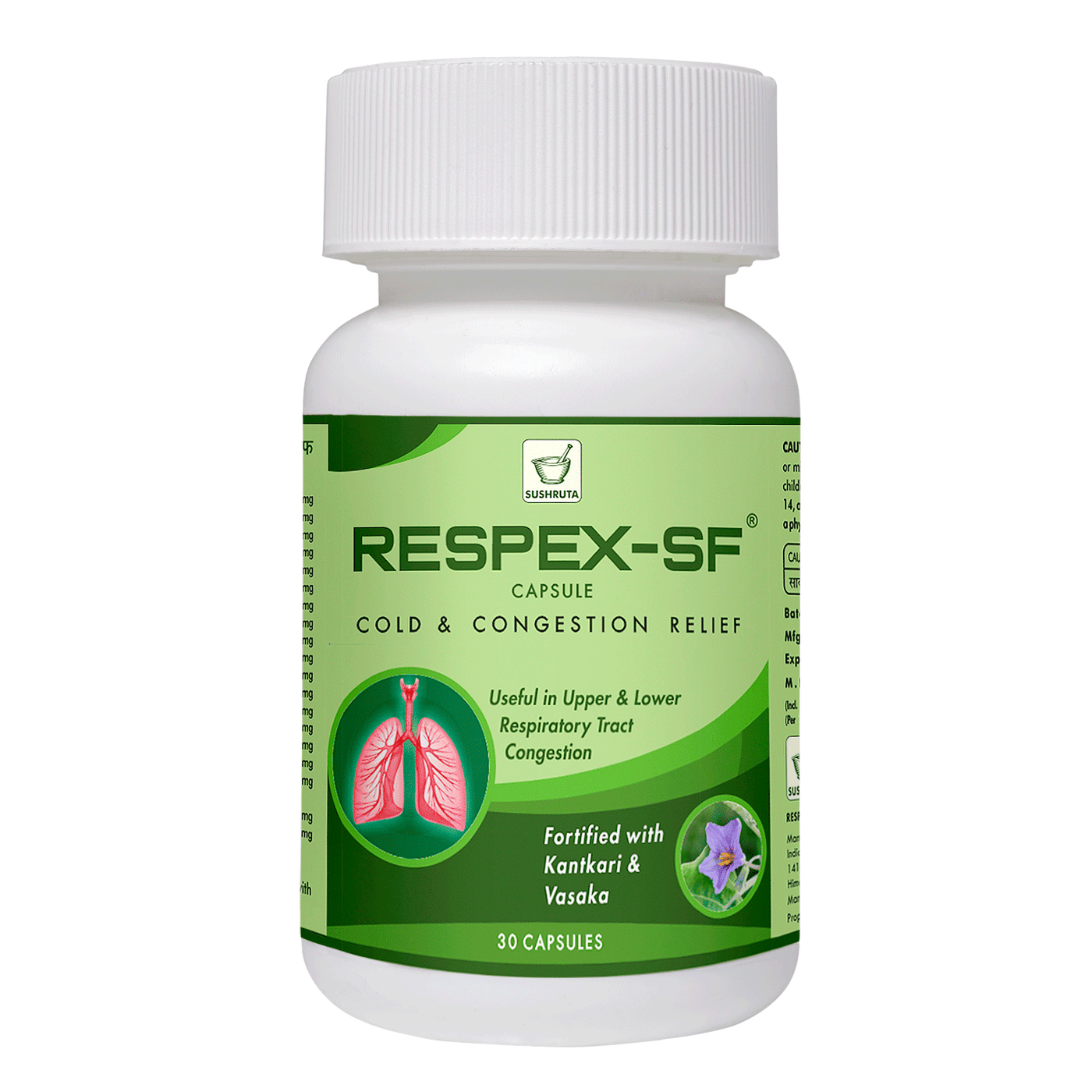 Respex SF Capsules - Cold & Congestion Reliver - Sushruta Clinic