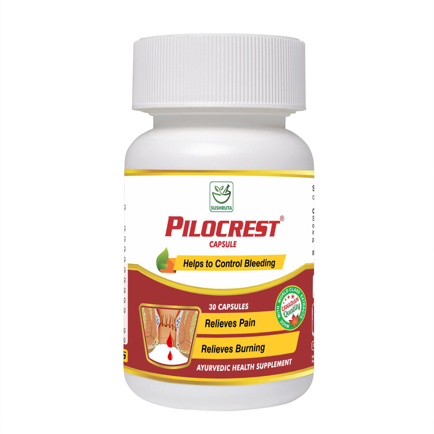 Pilocrest Capsule - Bleeding Piles - Sushruta Clinic