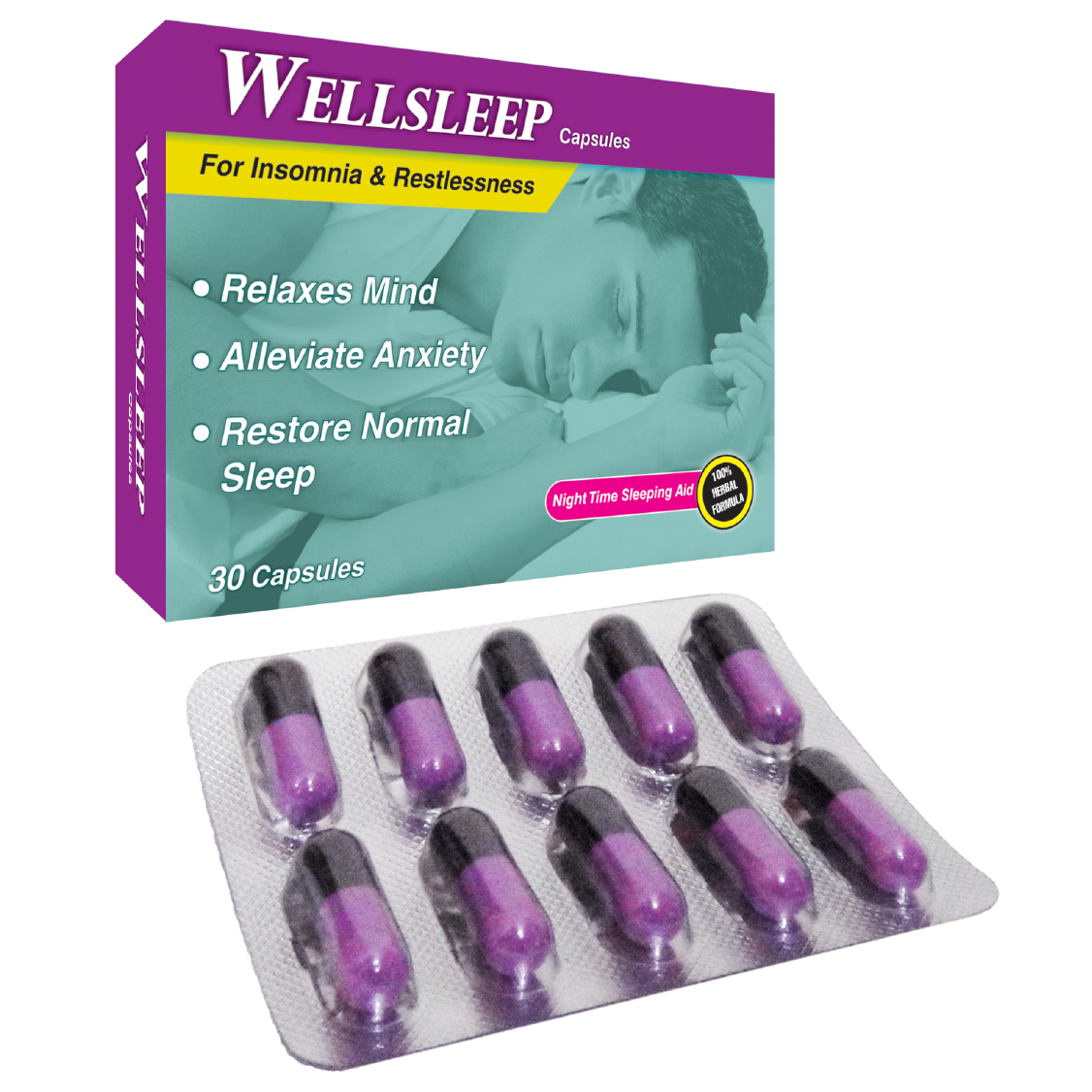Wellsleep Capsules - Stress Relieving - Sushruta Clinic