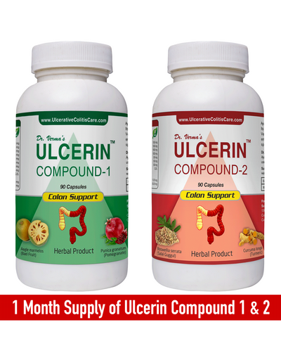 Ulcerin Compound 1 & 2 Capsules - 1 Month Supply - Sushruta Clinic